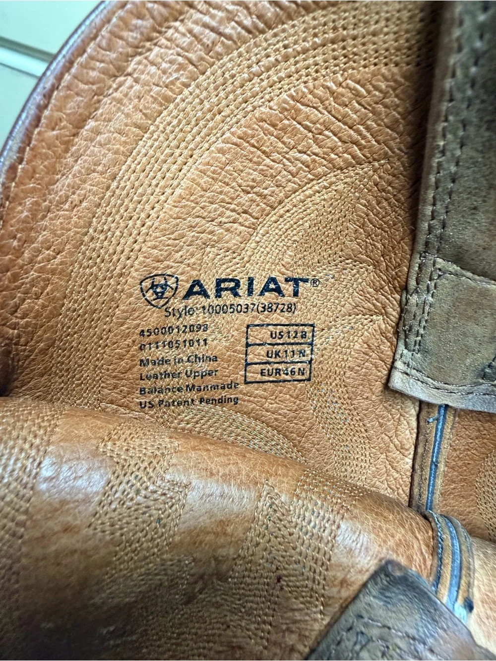 Ariat Brown and Tan Western Work Boots